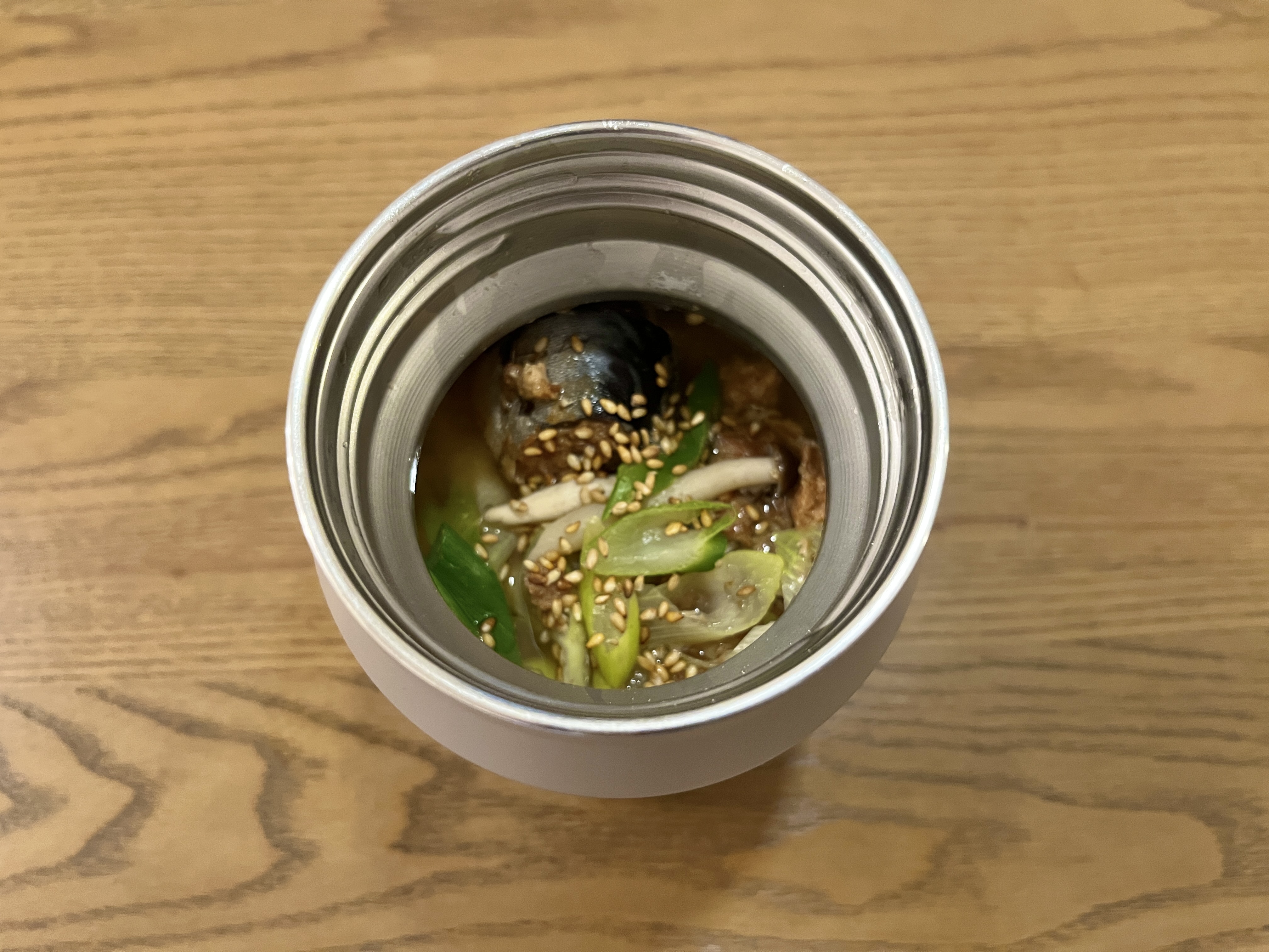 腸活レシピ① サバ味噌煮缶の白だし和風雑炊