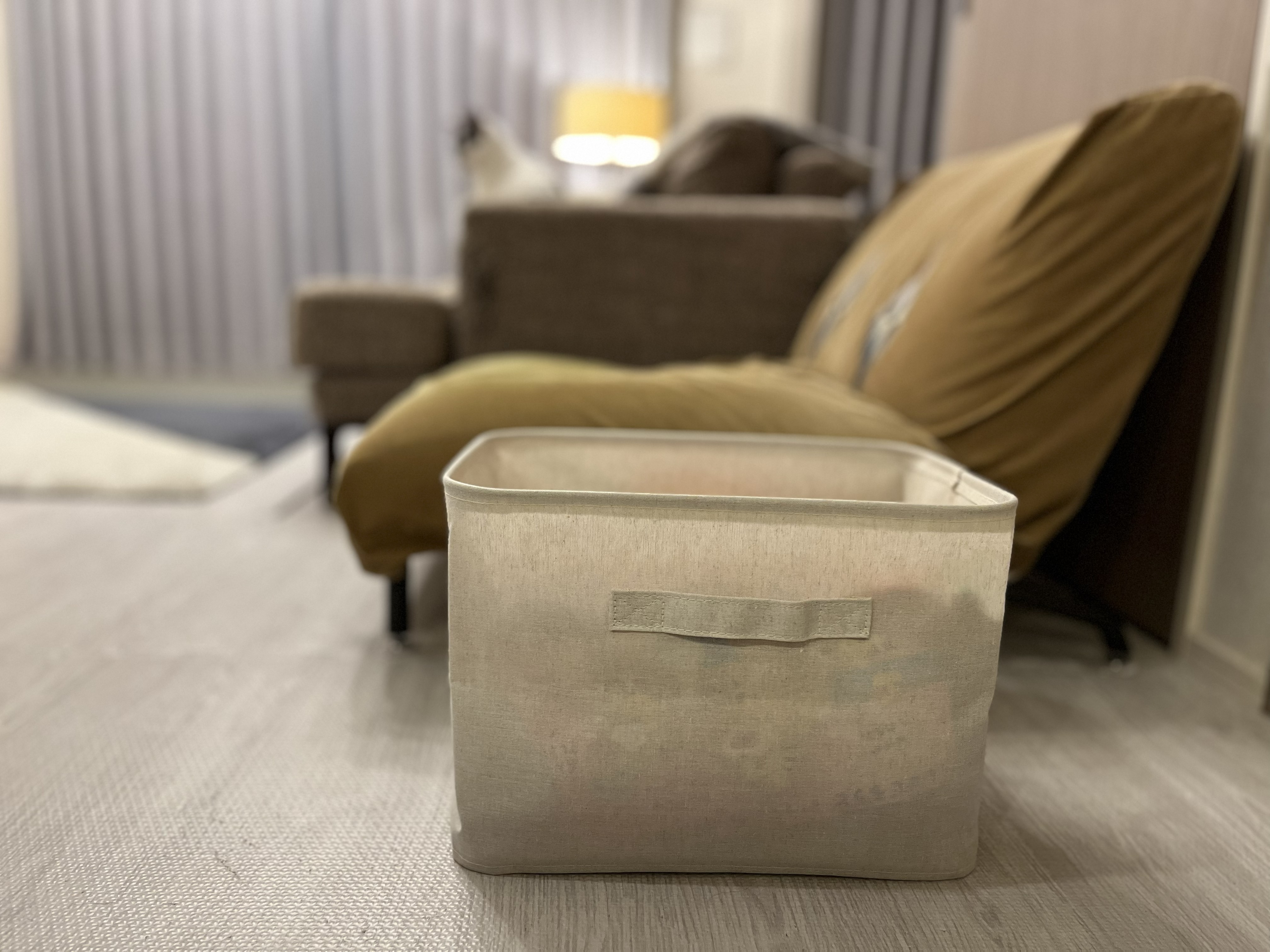 ポリエステル麻　ソフトボックス　長方形　中