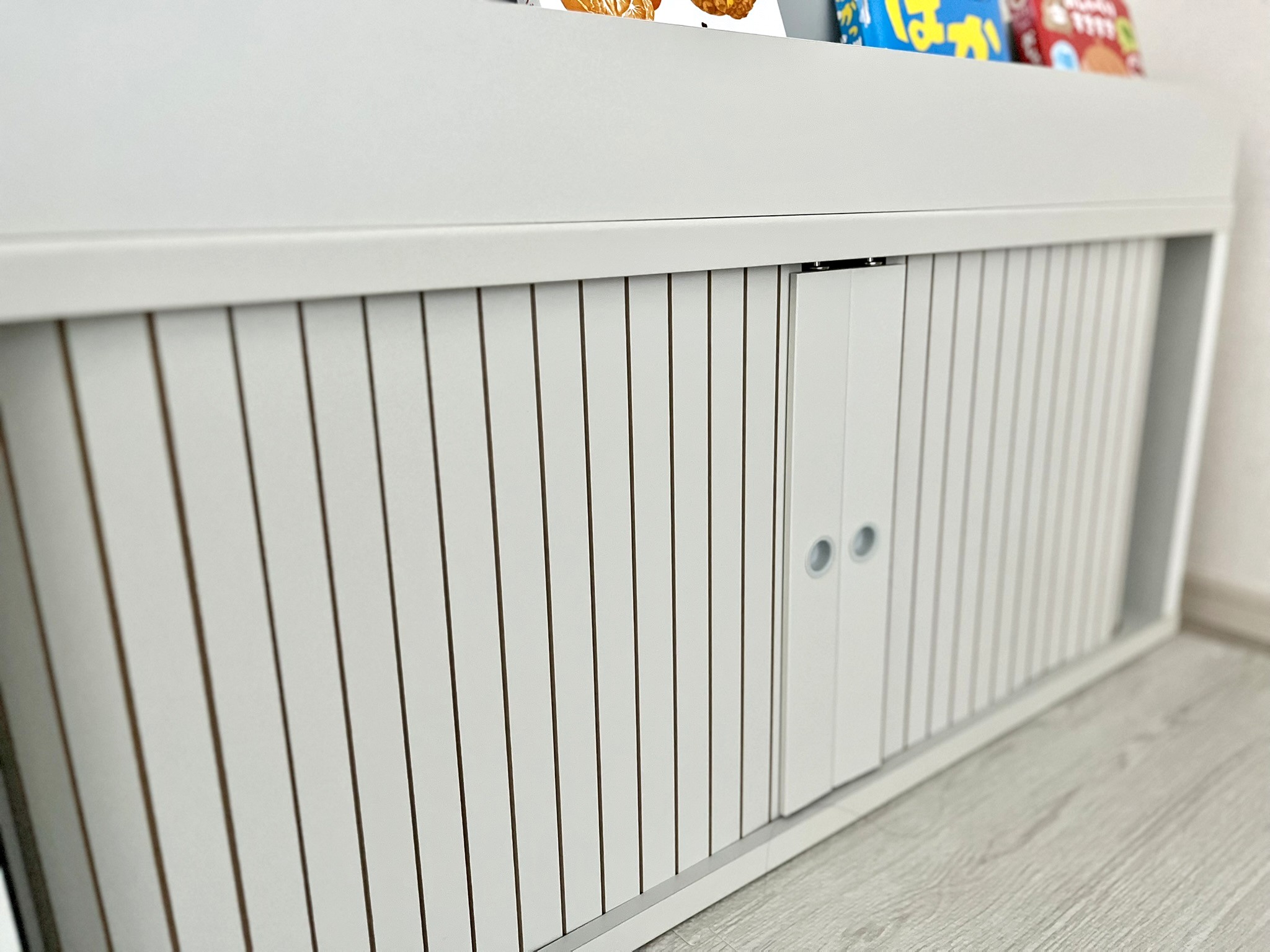 子どもの目線に合う高さで取りやすい